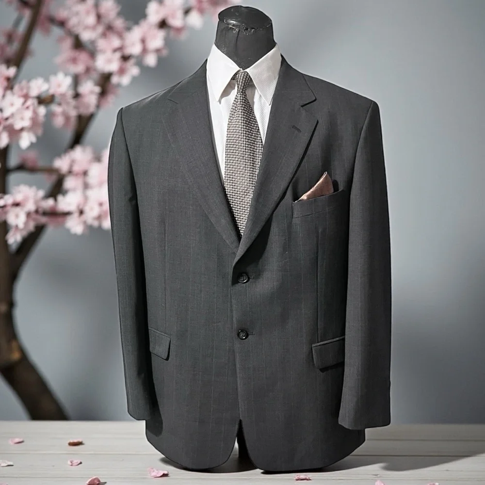 Stafford Charcoal Men's Suit Jacket☑️